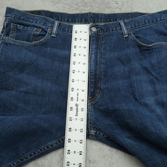 Levi's 514 Jeans Mens Size 40x30 Blue Classic Straight Denim Pants Dark Wash - Picture 15 of 16